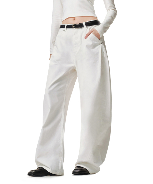 DECET WOMEN(デケット ウーマン)の「Cinchback Barrel Wide Leg Pants DCWPT022WHITE(その他パンツ・レディース・その他・X-SMALL/LARGE/MEDIUM/SMALL)」の3枚目の写真