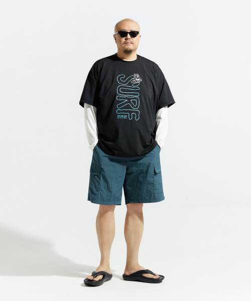 BOOVOOM（ブーブーム）の「[ビッグサイズ]リゾートビーチカーゴショーツ（その他パンツ・メンズ・グリーン/ブラック・XXXL/XXL/XL）」の17枚目の写真
