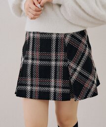 ボックスプリーツミニスカート