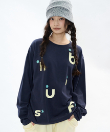haus ドットロングスリーブ [ネイビー]
