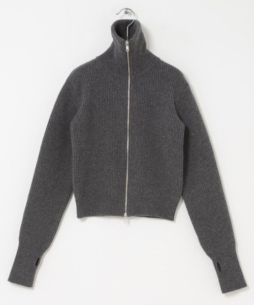 URBAN RESEARCH（アーバンリサーチ）の「『別注』ROUTINE×URBAN RESEARCH　ジップニット（ニット/セーター・レディース・ネイビー/グレー・FREE）」の4枚目の写真
