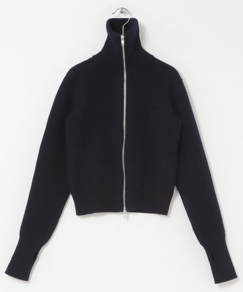 URBAN RESEARCH（アーバンリサーチ）の「『別注』ROUTINE×URBAN RESEARCH　ジップニット（ニット/セーター・レディース・ネイビー/グレー・FREE）」の7枚目の写真