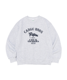 [裏起毛選択] CB クラブ Garments フラッグ スウェット (ライトグレー)
