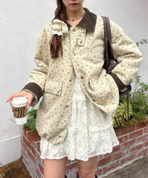 w closet(ダブルクローゼット)の「【2WAY 】中綿カバーオール(カバーオール・レディース・ピンク/ブルー/チャコールグレー・FREE)」の1枚目の写真