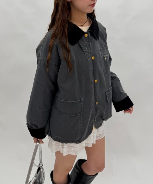 w closet(ダブルクローゼット)の「【2WAY 】中綿カバーオール(カバーオール・レディース・ピンク/ブルー/チャコールグレー・FREE)」の19枚目の写真