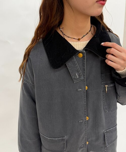 w closet(ダブルクローゼット)の「【2WAY 】中綿カバーオール(カバーオール・レディース・ピンク/ブルー/チャコールグレー・FREE)」の20枚目の写真