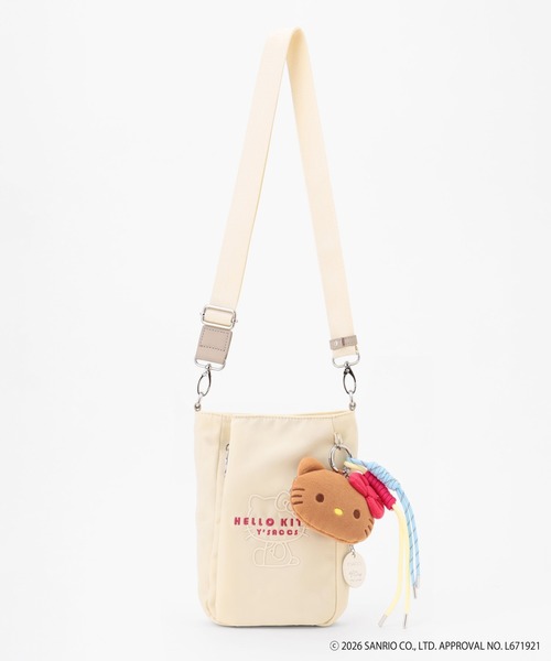 Y'SACCS(イザック)の「【Y'SACCS×HELLO KITTY】ハローキティフェイスポーチ付きポシェット(ショルダーバッグ・レディース・アイボリー/ネイビー/ブラック・FREE)」の2枚目の写真