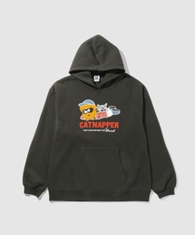 OZZY アニマルモチーフ キャラクタープリント プルオーバーパーカー