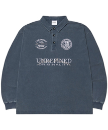 CREST POLO ロングスリーブTシャツ - ネイビー