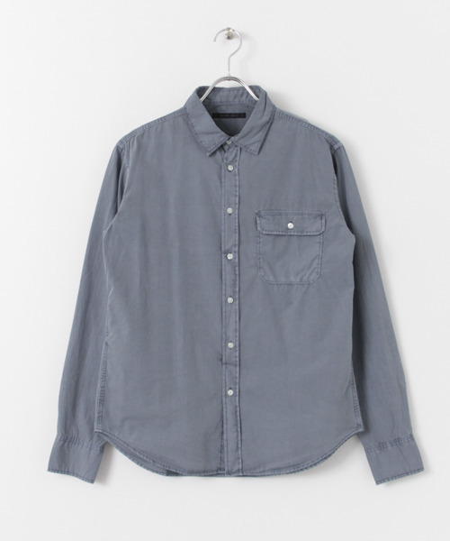 URBAN RESEARCH DOORS MENS（アーバンリサーチ ドアーズ メンズ）の「DOORS オーバーダイ三本針シャツ（シャツ/ブラウス・メンズ・カーキ/オフホワイト/ブルー/スミクロ・38/40）」の11枚目の写真