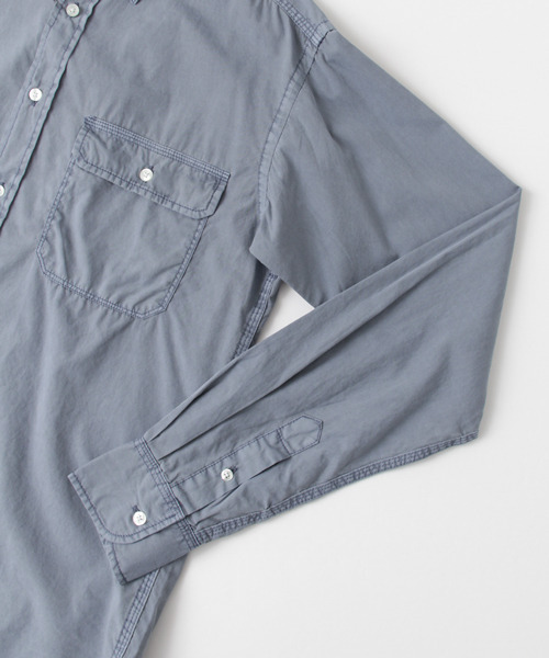 URBAN RESEARCH DOORS MENS（アーバンリサーチ ドアーズ メンズ）の「DOORS オーバーダイ三本針シャツ（シャツ/ブラウス・メンズ・カーキ/オフホワイト/ブルー/スミクロ・38/40）」の13枚目の写真