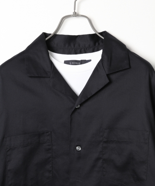 RAGEBLUE（レイジブルー）の「サテンオープンカラーシャツ/731077（シャツ/ブラウス・メンズ・レッド/キャメル/ネイビー・LARGE/MEDIUM）」の5枚目の写真