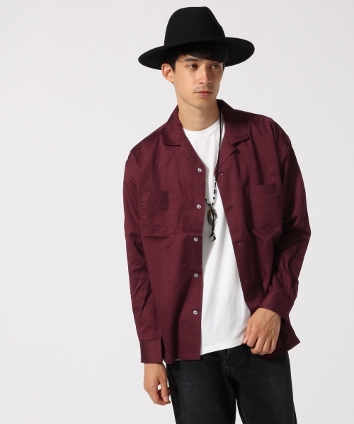 RAGEBLUE（レイジブルー）の「サテンオープンカラーシャツ/731077（シャツ/ブラウス・メンズ・レッド/キャメル/ネイビー・LARGE/MEDIUM）」の14枚目の写真