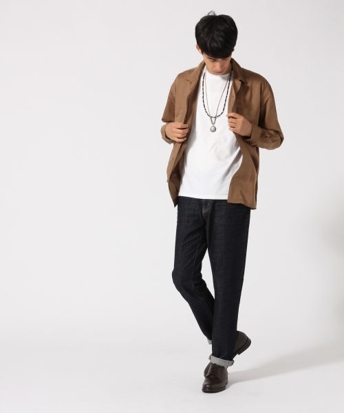 RAGEBLUE（レイジブルー）の「サテンオープンカラーシャツ/731077（シャツ/ブラウス・メンズ・レッド/キャメル/ネイビー・LARGE/MEDIUM）」の18枚目の写真