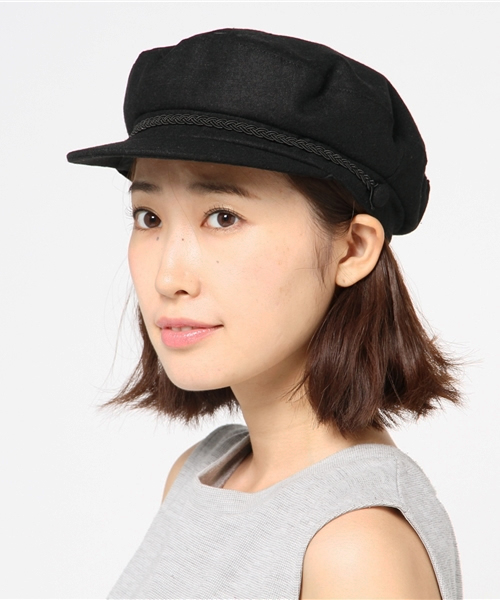 Heather（ヘザー）の「ＰＷキャスケット 729242（キャスケット・レディース・グレー系その他/ブラック・FREE）」の2枚目の写真