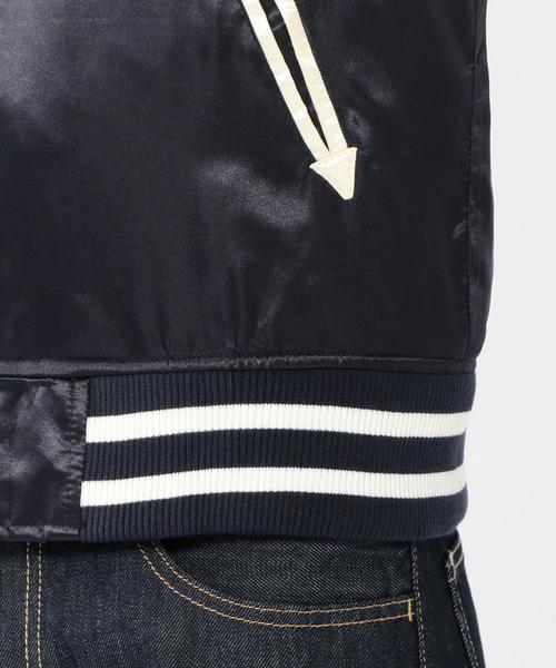 coen(コーエン)の「グリズリー刺繍スカジャン(ブルゾン・メンズ・ブラック/ネイビー・SMALL/MEDIUM/LARGE)」の14枚目の写真