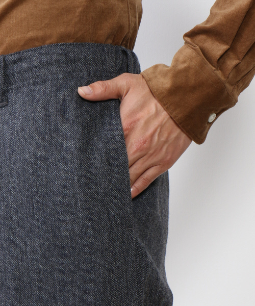 MYSELF ABAHOUSE(マイセルフアバハウス)の「ホームスパンパンツ | マイセルフ(その他パンツ・メンズ・ネイビー/グレー・MEDIUM/SMALL/LARGE)」の8枚目の写真