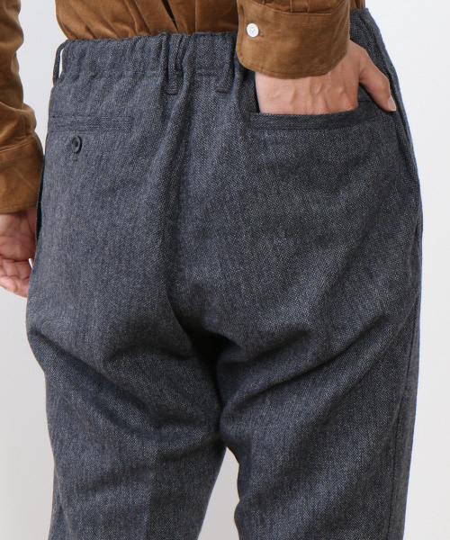 MYSELF ABAHOUSE(マイセルフアバハウス)の「ホームスパンパンツ | マイセルフ(その他パンツ・メンズ・ネイビー/グレー・MEDIUM/SMALL/LARGE)」の9枚目の写真