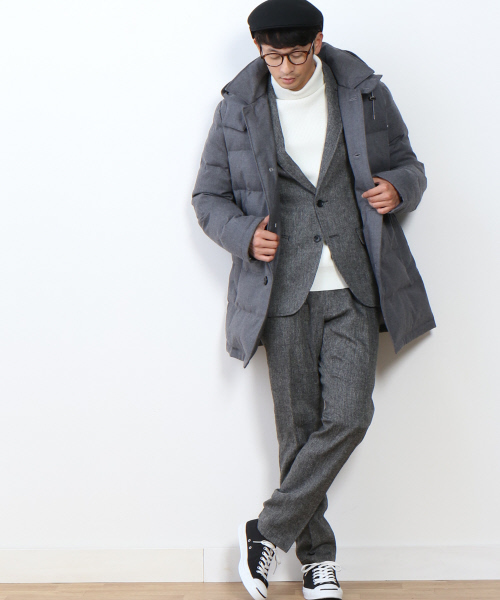 MYSELF ABAHOUSE(マイセルフアバハウス)の「ホームスパンパンツ | マイセルフ(その他パンツ・メンズ・ネイビー/グレー・MEDIUM/SMALL/LARGE)」の15枚目の写真