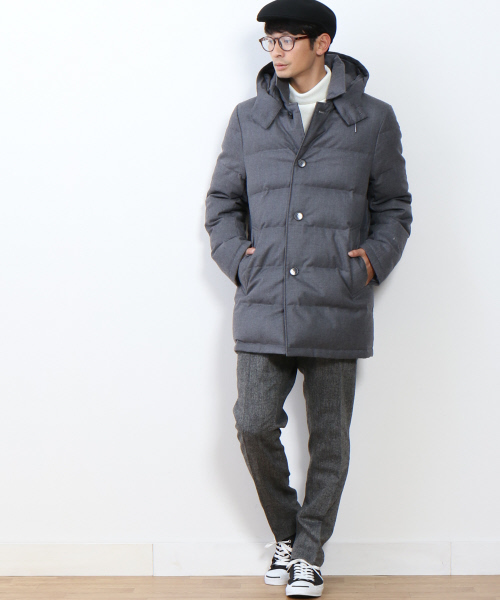 MYSELF ABAHOUSE(マイセルフアバハウス)の「ホームスパンパンツ | マイセルフ(その他パンツ・メンズ・ネイビー/グレー・MEDIUM/SMALL/LARGE)」の16枚目の写真