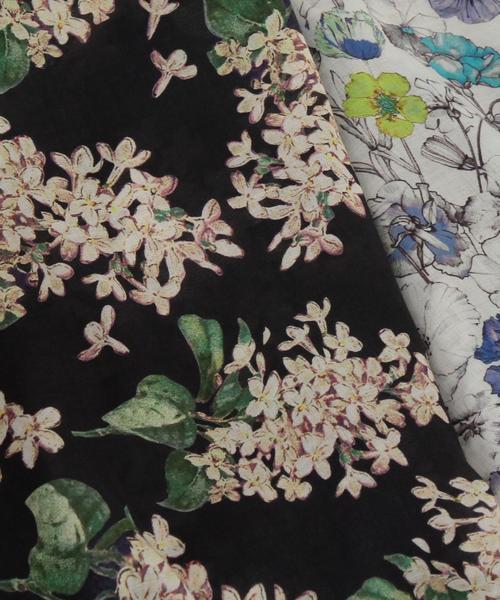 BEAUTY&YOUTH UNITED ARROWS(ビューティーアンドユースユナイテッドアローズ)の「BY∴ リバティプリント ギャザーロングワンピース -2WAY- ◆(ワンピース・レディース・ホワイト/ネイビー・SMALL/MEDIUM)」の9枚目の写真