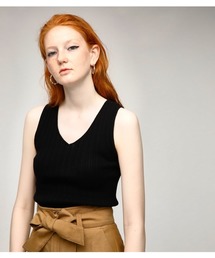 MOUSSY | RANDAM RIB SLEEVELESS TOP(タンクトップ)