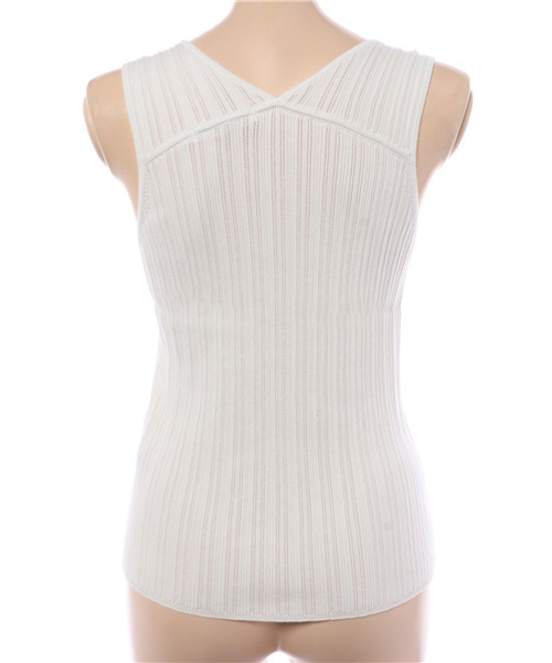 MOUSSY（マウジー）の「RANDAM RIB SLEEVELESS TOP（タンクトップ・レディース・イエロー/オフホワイト/ライトブルー/ブラック・FREE）」の5枚目の写真