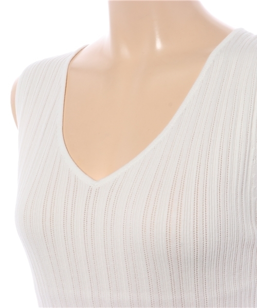 MOUSSY（マウジー）の「RANDAM RIB SLEEVELESS TOP（タンクトップ・レディース・イエロー/オフホワイト/ライトブルー/ブラック・FREE）」の6枚目の写真