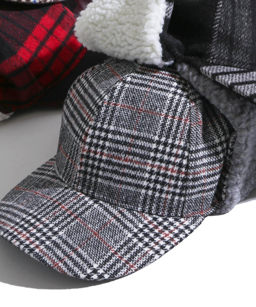 WEGO（ウィゴー）の「WEGO/チェックドックイヤーキャップ（キャップ・レディース・その他2/その他3/その他4/その他1・FREE）」の4枚目の写真