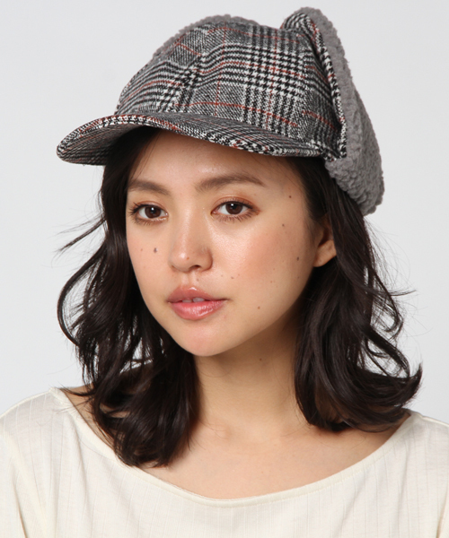 WEGO（ウィゴー）の「WEGO/チェックドックイヤーキャップ（キャップ・レディース・その他2/その他3/その他4/その他1・FREE）」の5枚目の写真