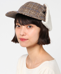 WEGO | WEGO/チェックドックイヤーキャップ(キャップ)