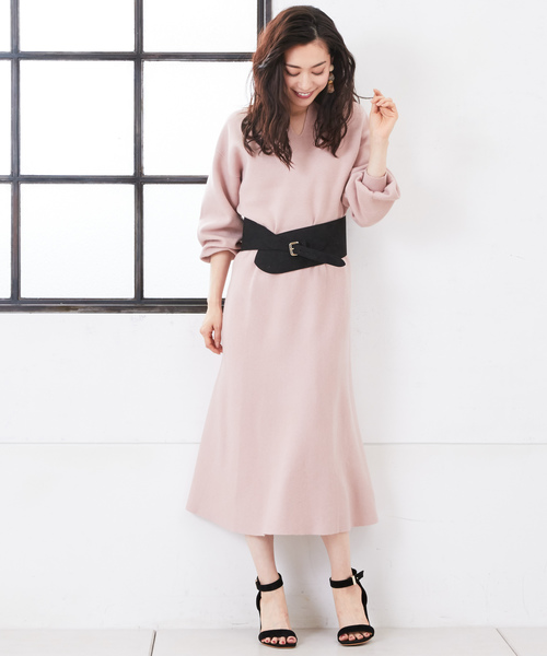 RIVE DROITE（リヴドロワ）の「スエード太ベルト（ベルト・レディース・ブラック/ブラウン・FREE）」の4枚目の写真