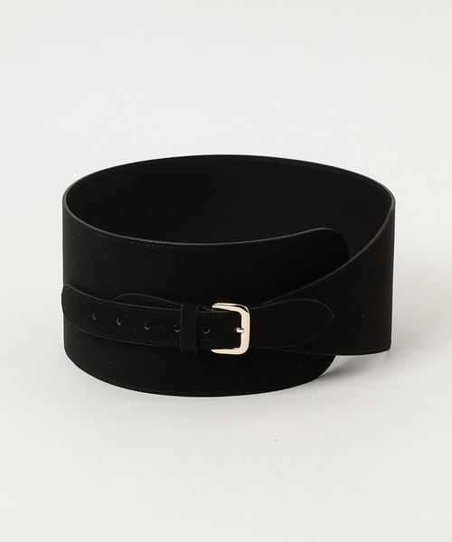 RIVE DROITE（リヴドロワ）の「スエード太ベルト（ベルト・レディース・ブラック/ブラウン・FREE）」の6枚目の写真