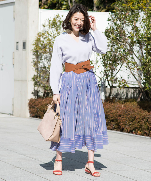 RIVE DROITE（リヴドロワ）の「スエード太ベルト（ベルト・レディース・ブラック/ブラウン・FREE）」の9枚目の写真