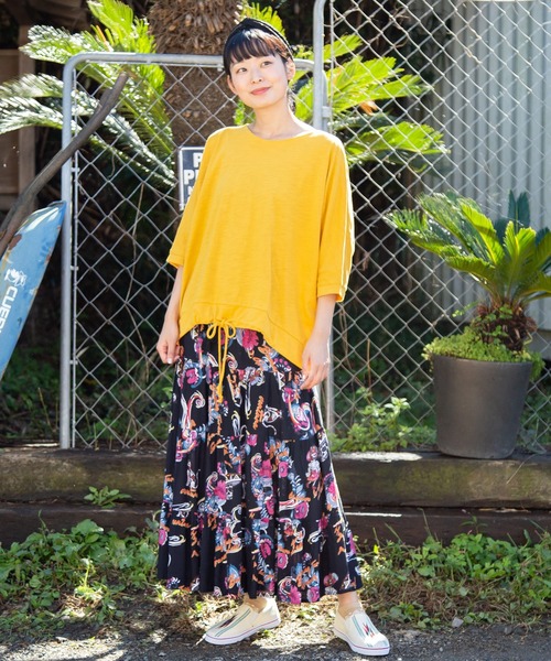 チャイハネ（チャイハネ）の「【チャイハネ】yul スラブジャージ シンプルトップス（Tシャツ/カットソー・レディース・ホワイト/ブラック/ターコイズブルー/マスタード/ワイン/グリーン/オレンジ/ホワイト系その他・FREE）」の20枚目の写真