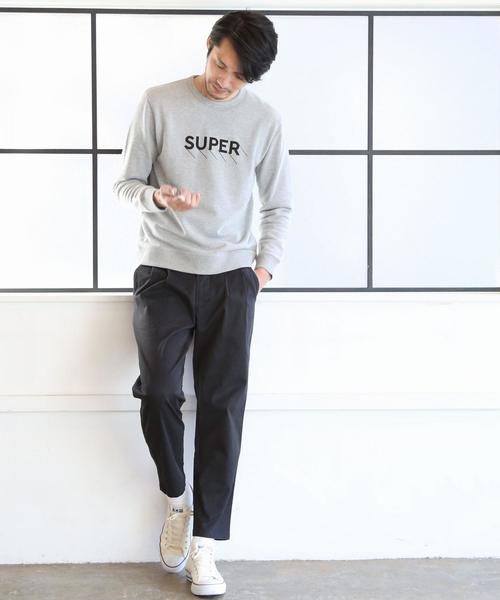 coen（コーエン）の「ウォッシュストレッチテーパードツータックチノパンツ（チノパンツ・メンズ・ダークグレー/ブラック・LARGE/MEDIUM/SMALL/X-LARGE）」の11枚目の写真