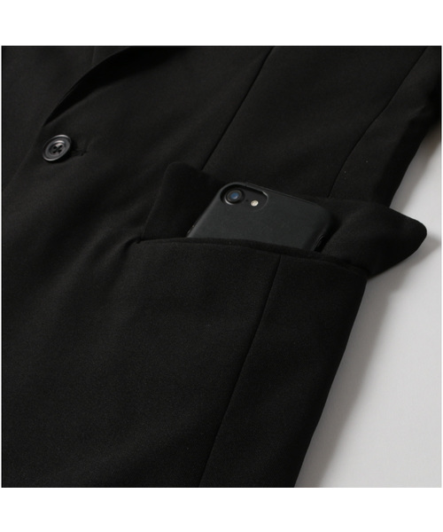 ASTRONOMY（アストロノミー）の「1つボタン ショート丈 テーラード ジャケット ノッチドラペル（テーラードジャケット・メンズ・ブラック系その他2/ブルー系その他/ネイビー/ブラック系その他/ワイン/ブルー/グレー/キャメル/カーキ/チャコール/ブルー系その他2/ベージュ/ブラック/グレー系その他・XXL/3XL/XL/S/M/L）」の19枚目の写真