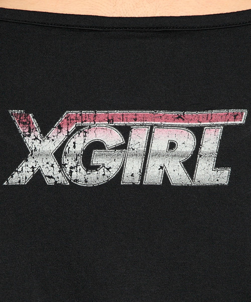 X-girl(エックスガール)の「X-girl × VANS WHEEL S/S TOP(Tシャツ/カットソー・レディース・ホワイト/マルチ/ブラック・1/2)」の8枚目の写真