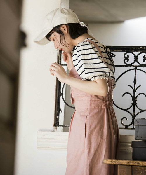 OLIVE des OLIVE（オリーブデオリーブ）の「後ろレースアッププルオーバー（Tシャツ/カットソー・レディース・オフホワイト/ブラック/ラベンダー/その他・FREE）」の11枚目の写真