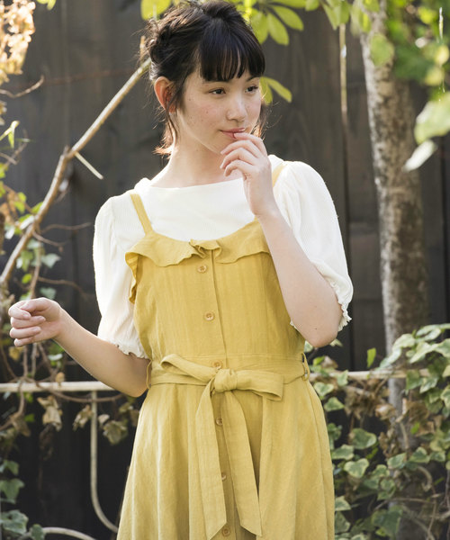 OLIVE des OLIVE（オリーブデオリーブ）の「後ろレースアッププルオーバー（Tシャツ/カットソー・レディース・オフホワイト/ブラック/ラベンダー/その他・FREE）」の18枚目の写真