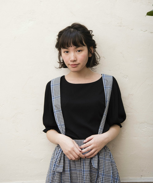 OLIVE des OLIVE（オリーブデオリーブ）の「後ろレースアッププルオーバー（Tシャツ/カットソー・レディース・オフホワイト/ブラック/ラベンダー/その他・FREE）」の21枚目の写真