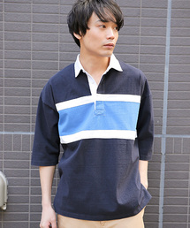 niko and... | ラガー切り替えプルオーバー半袖シャツ【niko and ...】(シャツ/ブラウス)