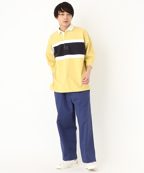 niko and...(ニコアンド)の「ラガー切り替えプルオーバー半袖シャツ(シャツ/ブラウス・メンズ・ネイビー/ピンク/イエロー・LARGE/MEDIUM)」の5枚目の写真