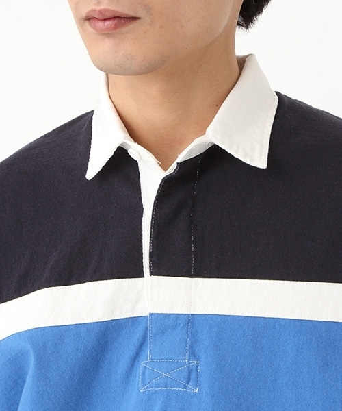 niko and...(ニコアンド)の「ラガー切り替えプルオーバー半袖シャツ(シャツ/ブラウス・メンズ・ネイビー/ピンク/イエロー・LARGE/MEDIUM)」の10枚目の写真