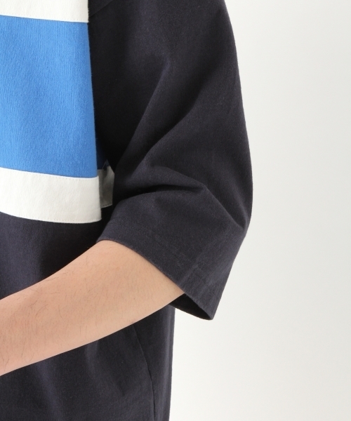 niko and...(ニコアンド)の「ラガー切り替えプルオーバー半袖シャツ(シャツ/ブラウス・メンズ・ネイビー/ピンク/イエロー・LARGE/MEDIUM)」の12枚目の写真