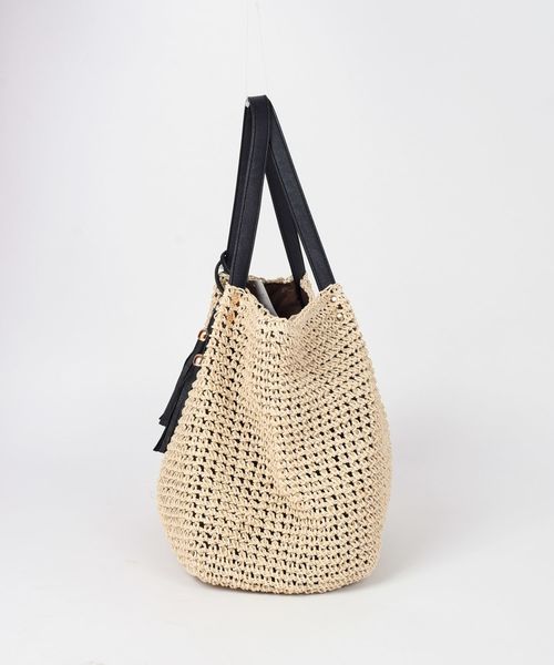 Khaju（カージュ）の「【WEB限定】Khaju:コマアミトート◇◇（トートバッグ・レディース・ナチュラル/カーキ/ブラック・ONE SIZE）」の11枚目の写真