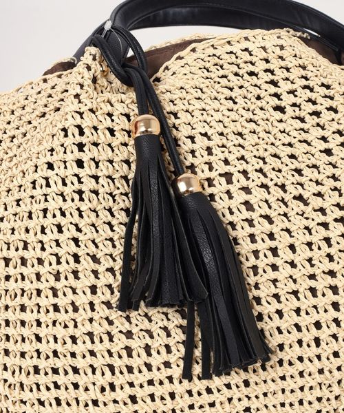 Khaju（カージュ）の「【WEB限定】Khaju:コマアミトート◇◇（トートバッグ・レディース・ナチュラル/カーキ/ブラック・ONE SIZE）」の5枚目の写真