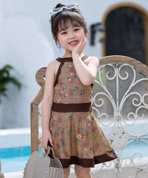 TeddyShop | 水着 プリント柄 ワンピース セパレート 2点セット(水着)