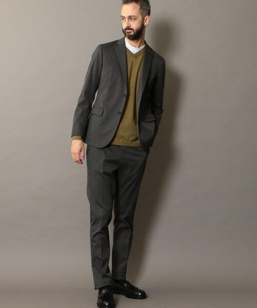 BEAUTY&YOUTH UNITED ARROWS（ビューティーアンドユースユナイテッドアローズ）の「BY TR/サージ ノープリーツパンツ ◆（スラックス・メンズ・ブラック/グレー/ネイビー・X-LARGE/LARGE/SMALL/MEDIUM）」の4枚目の写真