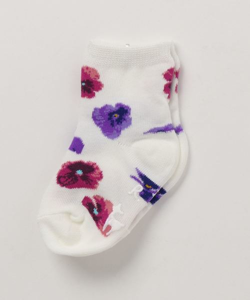 HAKKA BABY（ハッカベビー）の「[ベビー]オリジナルプリントジャガードソックス（ソックス/靴下・キッズ・パープル/グレー/オフホワイト・S）」の3枚目の写真